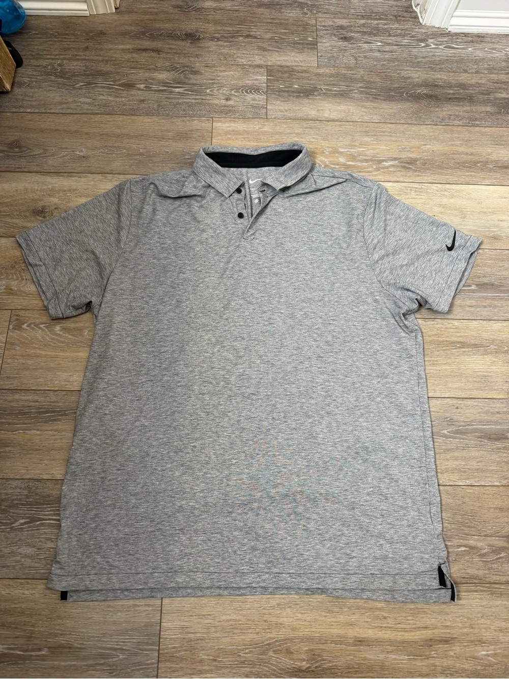 Nike Light Gray Heather Short-Sleeve Polo